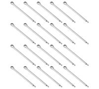 sourcing map Lot de 100 goupilles fendues en acier inoxydable 304 de 2,5 mm x 50 mm pour appareils ménagers, équipements de sport, réparation mécanique automobile (argent)