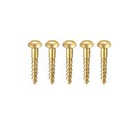 sourcing map Lot de 100 vis à bois M1,6 x 8 mm à tête ronde fendue en laiton