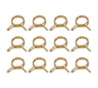 sourcing map Lot de 12 colliers de serrage à double fil pour tuyau de carburant - Diamètre intérieur : 17 mm - 65 mm - En laiton