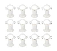sourcing map Lot de 12 colliers de serrage en PVC de 32 mm avec base, adaptés pour les supports de tuyau d'arrosage de 32 mm, support de tuyau d'eau en plastique
