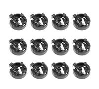 sourcing map Lot de 12 supports horizontaux pour piles CR1220 CR1225 Noir