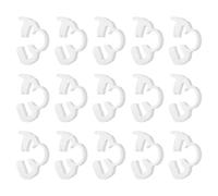 sourcing map Lot de 15 colliers de serrage réglables à cliquet en plastique robuste pour tuyauterie de plomberie automobile Blanc 5,2 à 5,7 mm