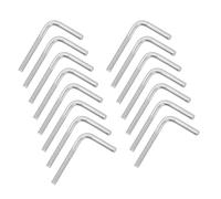 sourcing map Lot de 15 vis à boulon à angle droit en forme de L M4 x 40 mm, en acier inoxydable 304 en forme de L, long et carré