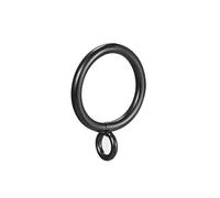 sourcing Map Lot de 16 Anneaux de Rideaux en métal de 28 mm de diamètre intérieur pour tringles à Rideaux Noir