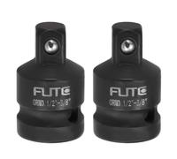 sourcing map Lot de 2 adaptateurs de douille à choc 1,3 cm femelle vers 1 cm mâle carré Drive 4140 CR-MO ouille réducteur convertisseur pour visseuse à percussion liquet conversion noir