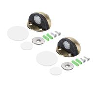 sourcing map Lot de 2 butées de porte magnétiques en acier inoxydable avec autocollants et vis, bronze
