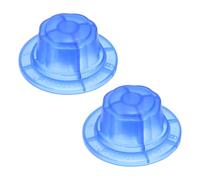 sourcing map Lot de 2 cache-écrous de pale de ventilateur (M8 x 1,5) - Kit de fixation universel en plastique pour réparation électrique, bleu