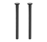 sourcing map Lot de 2 charnières de porte amovibles de 7,6 cm pour porte intérieure - Goupilles de fermeture de rechange pour réparation de pièces de porte en bois résidentielle - Noir mat