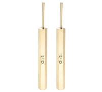 sourcing map Lot de 2 chasse-goupilles cylindriques en laiton 3/32" pour réparation de montres, bijoux et travaux manuels