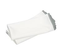 sourcing map Lot de 2 chiffons de nettoyage en microfibre sans peluches et sans traces pour verrerie, voitures, lunettes, écrans de téléphone, lunettes de soleil, gris et blanc, 40 x 30 cm