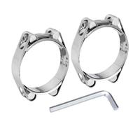 sourcing map Lot de 2 colliers de serrage à boulon en T, plage de | Pince de refroidissement intermédiaire d'admission turbo réglable avec clé hexagonale M6 pour plomberie industrielle