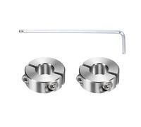 sourcing map Lot de 2 colliers de serrage à double axe fendu, alésage de 13 mm, en acier inoxydable 304, 30 mm de diamètre extérieur et 11 mm d'épaisseur, pince de verrouillage avec vis de réglage