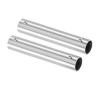 sourcing map Lot de 2 connecteurs de raccord de tuyau droits à 2 voies, pour tuyau OD de 2,5 cm en acier inoxydable de 200 mm de long