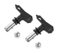 sourcing map Lot de 2 embouts de pulvérisation réversibles pour pulvérisateur sans air 619 - Buses de pulvérisation de peinture pour maison, jardin, clôtures, noir