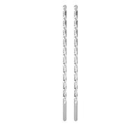 sourcing map Lot de 2 forets hélicoïdaux de 10 mm de diamètre 300 mm extra longs en acier rapide pour bois, plastique, aluminium, tôle métallique fine