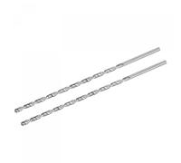 sourcing map Lot de 2 forets hélicoïdaux en acier rapide HSS - Diamètre : 5 mm - Longueur : 250 mm