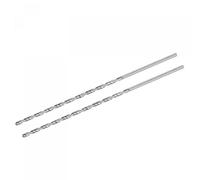 sourcing map Lot de 2 forets hélicoïdaux en acier rapide HSS - Diamètre de perçage : 5 mm - Longueur : 300 mm