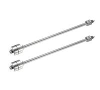 sourcing map Lot de 2 interrupteurs à flotteur en acier inoxydable, tige de | Capteur de niveau d'eau vertical à 2 fils, filetage M10, contrôleur de niveau de liquide pour pompe/alarme