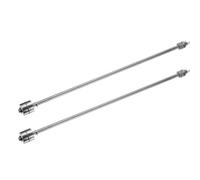 sourcing map Lot de 2 interrupteurs à flotteur en acier inoxydable, tige de | Capteur de niveau d'eau vertical à 2 fils, filetage M10, contrôleur de niveau de liquide pour pompe/alarme