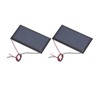 sourcing map Lot de 2 mini panneaux solaires 4,5 V 0,36 W 80 mA - Petit panneau solaire polycristallin avec 2 câbles pour jouets électriques - Chargeur - 77,5 mm x 40,5 mm