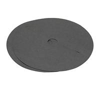 sourcing map Lot de 2 tapis de protection non tissé pour arbre de paillis - 82 cm - Pour contrôle des mauvaises herbes - Noir