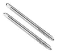sourcing map Lot de 2 tarauds à vis à cannelure droite 1/4-28 UNF 2B, filetage extra long, 10,2 cm HSS6542, filetage machine, fraisage, taraud