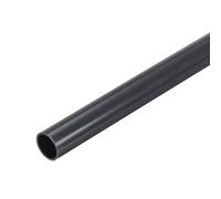 sourcing map Lot de 2 tubes ronds rigides en PVC - 12 mm x 14 mm (DI x DE x D) - Résistant aux impacts - Pour tuyau d'eau, aquarium, serre, jardin - Gris foncé