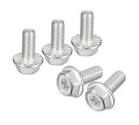 sourcing map Lot de 20 boulons à tête hexagonale M6 x 14 mm en acier inoxydable 304