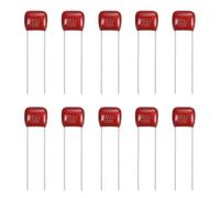 sourcing map Lot de 20 condensateurs à film polypropylène métallisé, CBB21/CBB22 100 V 103J 0,01 UF pour appareils électroniques et lampes à économie d'énergie, rouge