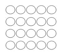sourcing map Lot de 20 joints toriques en caoutchouc nitrile 48 mm OD 44 mm ID 2 mm de largeur métrique Buna-N NBR Joint d'étanchéité de plomberie Joints toriques pour réparation de voiture, voiture