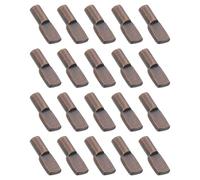 sourcing map Lot de 20 piquets de support d'étagère en forme de cuillère de 5 mm en métal pour armoire de cuisine, bibliothèque (bronze rouge)