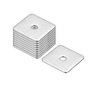 sourcing map Lot de 20 rondelles carrées M5 x 30 x 30 x 2 mm en acier inoxydable 304 pour plaque carrée pour fixation de matériel