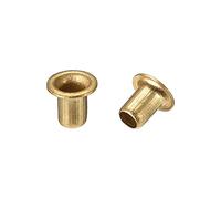 sourcing map Lot de 200 rivets creux, 3 mm x 4 mm, trou traversant en cuivre, œillets double face pour circuit imprimé