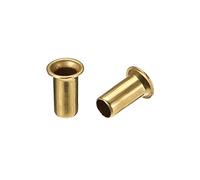 sourcing map Lot de 200 rivets creux, 5 mm x 10 mm, trou traversant en cuivre, œillets double face pour circuit imprimé