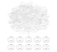 sourcing map Lot de 240 rondelles plates M3 en PVC - 3 mm x 7 mm x 0,5 mm d'épaisseur - Œillets unis en plastique - Joint d'étanchéité pour tuyau d'eau - Transparent