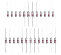 sourcing map Lot de 25 résistances 1,2 K Ohm, 3 W, 5 % de tolérance, film d'oxyde métallique, résistance axiale, ignifuge pour projets électroniques de bricolage, expériences de circuits