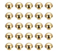 sourcing map Lot de 25 rivets ronds en métal de 15 mm pour décoration de sacs en cuir, ceinture, vêtements, chaussures, sacs à main, loisirs créatifs, doré