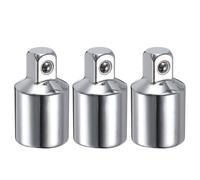 sourcing map Lot de 3 adaptateurs de douille à choc 1,3 cm femelle vers 1 | Adaptateur de conversion réducteur carré en acier CR-V pour ouille liquet, barre de disjoncteur