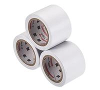 sourcing map Lot de 3 rouleaux de ruban adhésif non adhésif pour tuyau de climatisation et climatisation Blanc 4 cm x 13 m