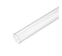 sourcing map Lot de 3 tubes en PVC rigide rond transparent 30 mm ID x 32 mm OD 0,5 m