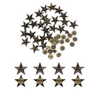 sourcing map Lot de 30 rivets en forme d'étoile en métal de 16 mm pour | Rivet pour artisanat du cuir bricolage vêtements casquette sac ceintures