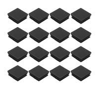 sourcing map Lot de 36 bouchons carrés en plastique noir de 3,8 x 3,8 cm pour pieds de tuyau en métal de 32 à 36 mm de taille intérieure