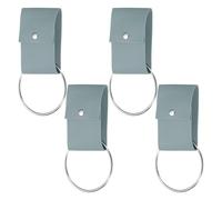 sourcing map Lot de 4 anneaux porte-serviettes avec boucle - Crochets muraux en cuir pour cuisine et salle de bain - Cintre de porte de four pour décoration d'intérieur de ferme, armoires, poignée de