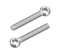 sourcing map Lot de 4 boulons à œil de levage M6 x 40 mm, en acier inoxydable 304 pour machines en acier inoxydable 304, boulons à œil pour vannes de portail, fixations de tuyaux en acier de