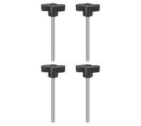 sourcing map Lot de 4 boutons de serrage M6 x 75 mm en acier inoxydable 304 en forme de T pour un retrait rapide du bouton de serrage manuel