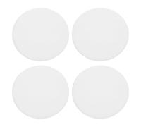 sourcing map Lot de 4 butées de porte - Protection murale - 80 mm - 3 autocollants blancs - En PVC - Pour la maison et le bureau