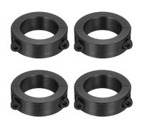 sourcing map Lot de 4 colliers de serrage en acier au carbone avec alésage de 25 mm, diamètre extérieur de 38 mm, épaisseur 12 mm (oxyde noir)