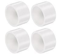 sourcing map Lot de 4 embouts de tuyau en PVC SCH40 de 2,5 cm de diamètre extérieur de 4 cm pour raccord standard de 2,5 cm pour plomberie, bricolage, jardin et irrigation