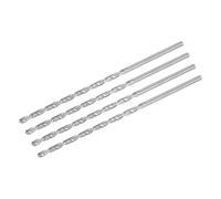 sourcing map Lot de 4 forets hélicoïdaux de 4,5 mm, à tige droite en acier rapide, extra long, 160 mm de long, pour bois, plastique, aluminium