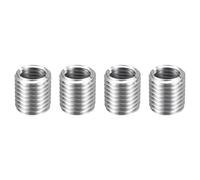 sourcing map Lot de 4 inserts de réparation de filetage M20 x 2,5 mâle vers M16 x 2 filetage femelle 20 mm de long en acier inoxydable réducteurs métriques autotaraudeuses réducteurs industriels